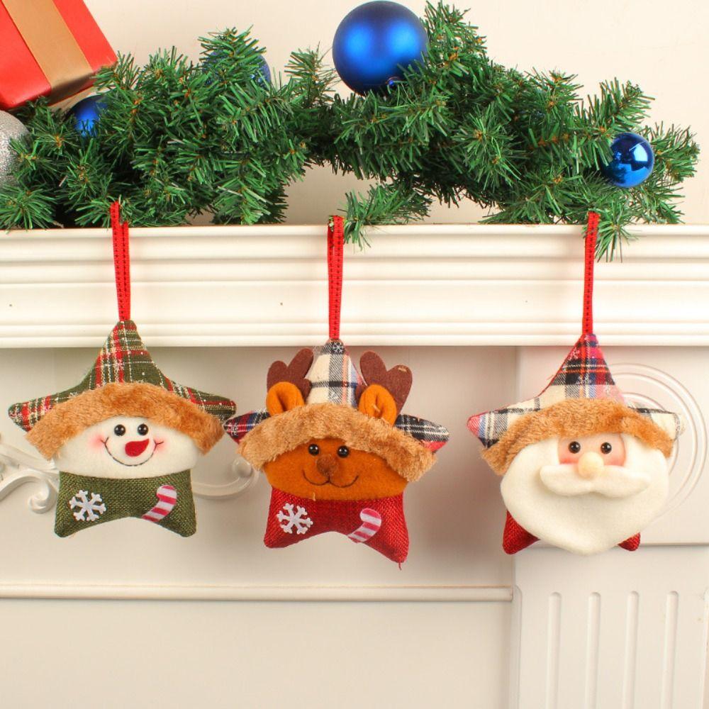 Star Shaped Christmas Santa Pendant Elk Xmas Tree Pendant Snowman Christmas Tree Pendant New Year
Star Shaped Christmas Santa Pendant Elk Xmas Tree Pendant Snowman Christmas Tree Pendant New Year