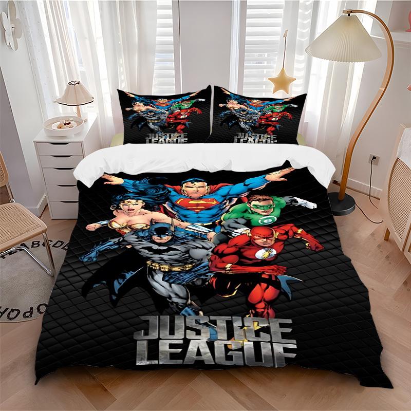 3pcs Superhero, Justice_League Cover Set, Bedding Set, Soft Comfortable Duvet Cover, For Bedroom, Guest Room (1*Duvet Cover + 2*Pillowcases, 200x220cm
3pcs Superhero, Justice_League Cover Set, Bedding Set, Soft Comfortable Duvet Cover, For Bedroom, Guest Room (1*Duvet Cover + 2*Pillowcases, 200x220cm