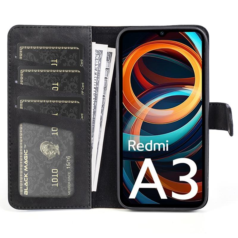 For Xiaomi Redmi A3/Poco C61 4G Wallet Case PU Leather Color Splicing Shockproof Phone Cover Black
For Xiaomi Redmi A3/Poco C61 4G Wallet Case PU Leather Color Splicing Shockproof Phone Cover Black