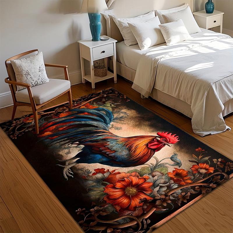 Non Slip Wear Area Rug Soft Washable Entryway Floor Mat for Living Room Bedroom Farmhouse Vintage Rooster Floral Decor Pieces 40x60cm
Non Slip Wear Area Rug Soft Washable Entryway Floor Mat for Living Room Bedroom Farmhouse Vintage Rooster Floral Decor Pieces 40x60cm