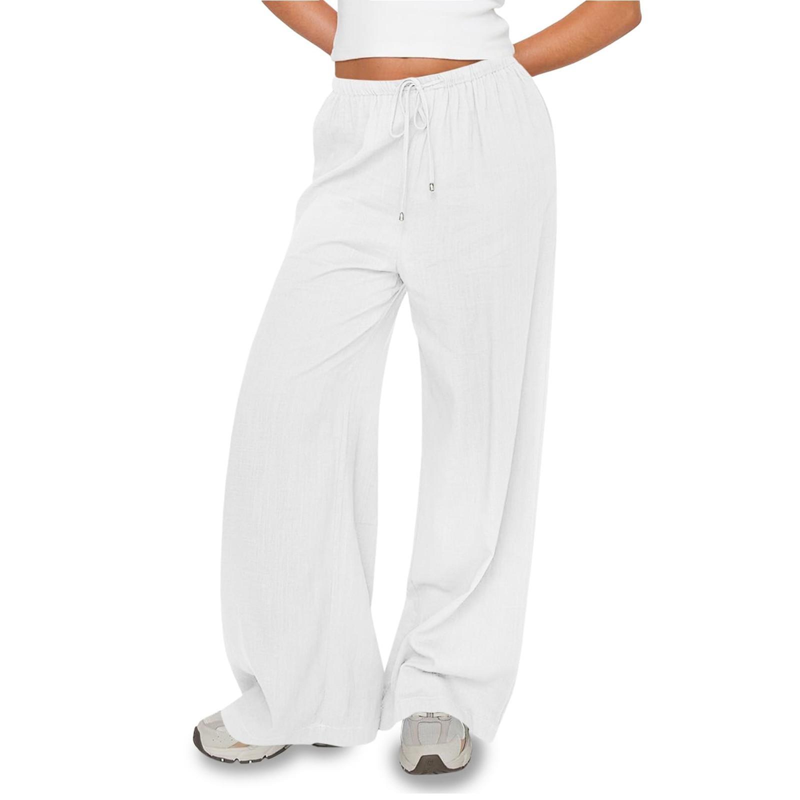 Женские повседневные прямые брюки, однотонные повседневные длинные брюки с карманами XL белый
Женские повседневные прямые брюки, однотонные повседневные длинные брюки с карманами XL белый