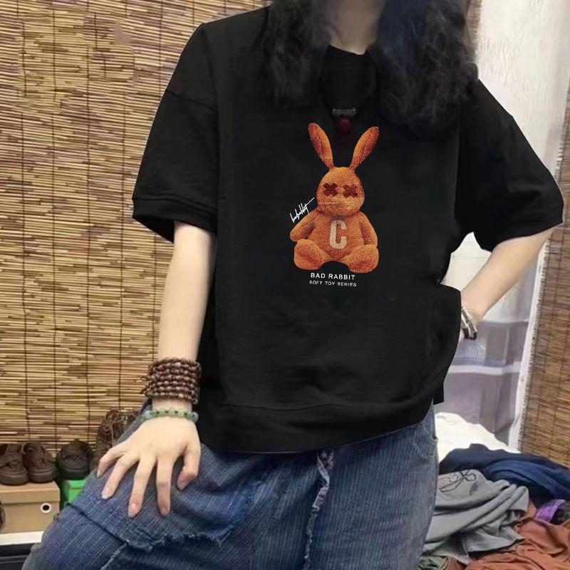100% Cotton Women s Casual Loose-Fit Short Sleeve T-Shirt with Trendy Print Design 2XL (140-160 Jin)
100% Cotton Women s Casual Loose-Fit Short Sleeve T-Shirt with Trendy Print Design 2XL (140-160 Jin)