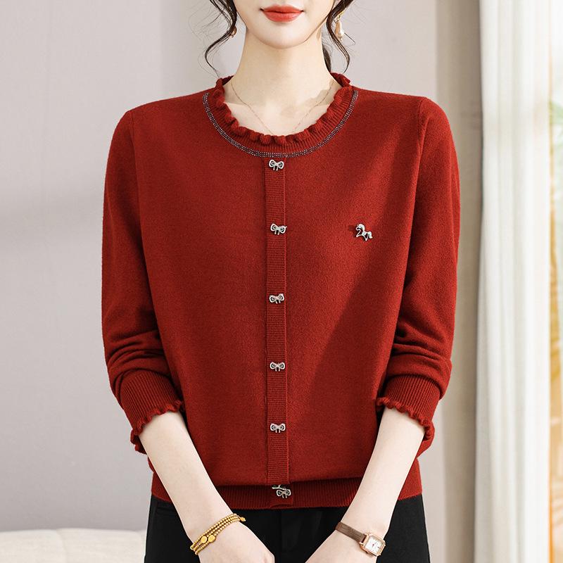 Fashionable Knitwear Long-Sleeve Top for Middle-Aged Women (Ages 40-60) XL (recommended 48-55 kg)
Fashionable Knitwear Long-Sleeve Top for Middle-Aged Women (Ages 40-60) XL (recommended 48-55 kg)