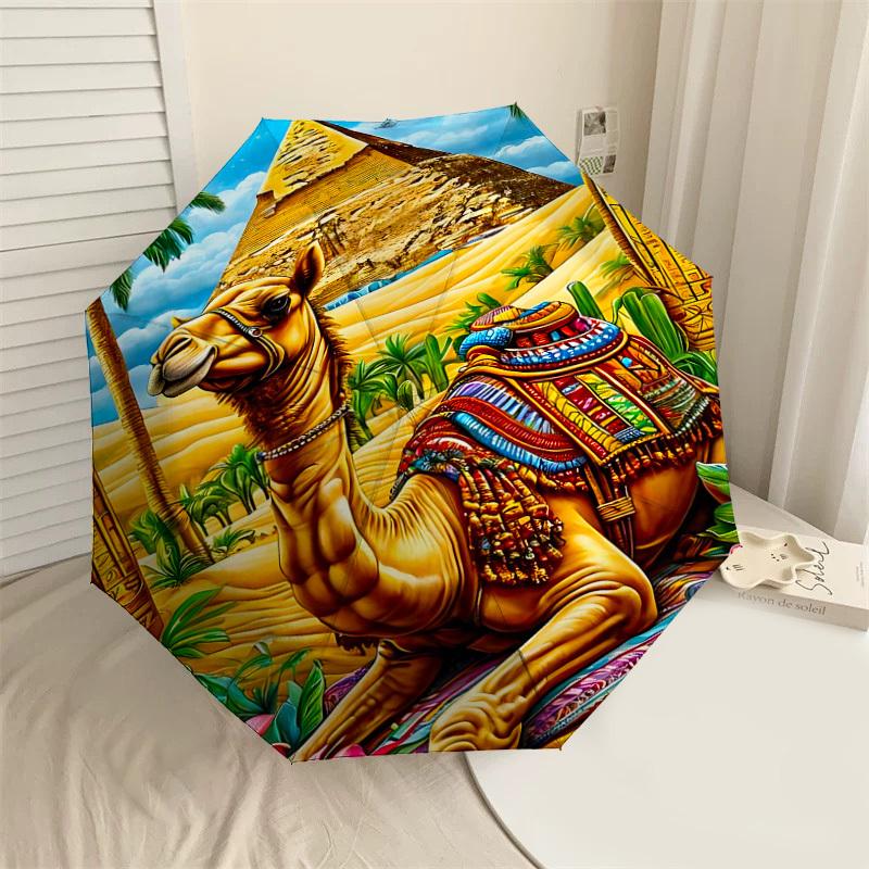 1PC camel pyramid Umbrella-8-Rib Reinforced, Automatic Open, Lightweight & Durable, Cute Fashion Accessory for Outdoor-P33
1PC camel pyramid Umbrella-8-Rib Reinforced, Automatic Open, Lightweight & Durable, Cute Fashion Accessory for Outdoor-P33