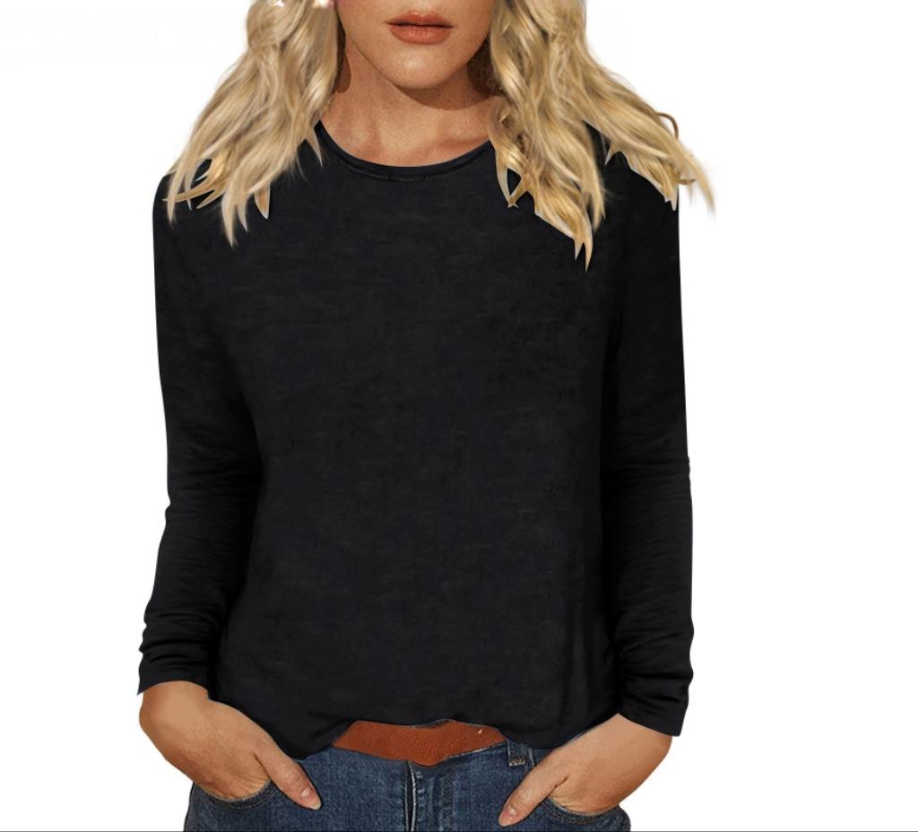 New Women s Daily Casual Long Sleeve Solid Color Crew Neck T-Shirt Top S чёрный
New Women s Daily Casual Long Sleeve Solid Color Crew Neck T-Shirt Top S чёрный