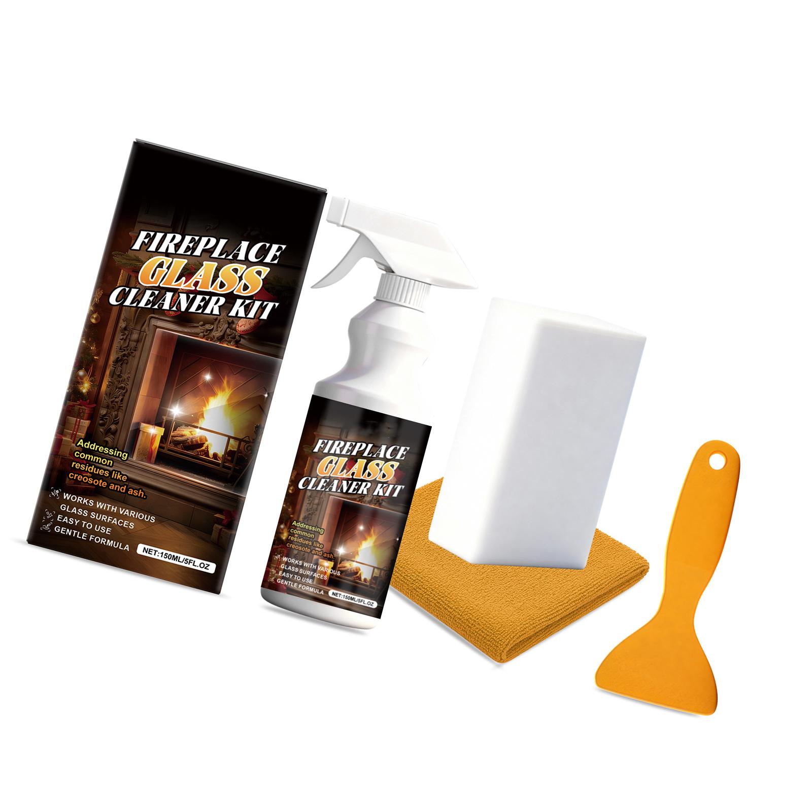 150ml Fireplaces Glass Cleaner Set Safe Nontoxic Removes Tars Soots Easily for Various Glass Surfaces 1
150ml Fireplaces Glass Cleaner Set Safe Nontoxic Removes Tars Soots Easily for Various Glass Surfaces 1