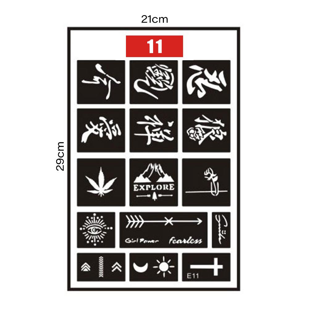 Маленький узор для татуировки, полый шаблон для струйной печати, самоклеящийся шаблон татуировки, временная татуировка для боди-арта для женщин и мужчин 11
Маленький узор для татуировки, полый шаблон для струйной печати, самоклеящийся шаблон татуировки, временная татуировка для боди-арта для женщин и мужчин 11