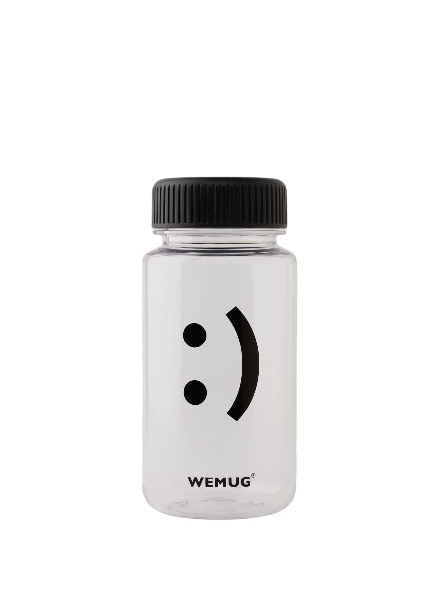 WEMUG Mini Water Bottle, 350ml (Leak-Proof, Highly Airtight Bottle), Gasket-Free, Mini Smile (Clear)
WEMUG Mini Water Bottle, 350ml (Leak-Proof, Highly Airtight Bottle), Gasket-Free, Mini Smile (Clear)