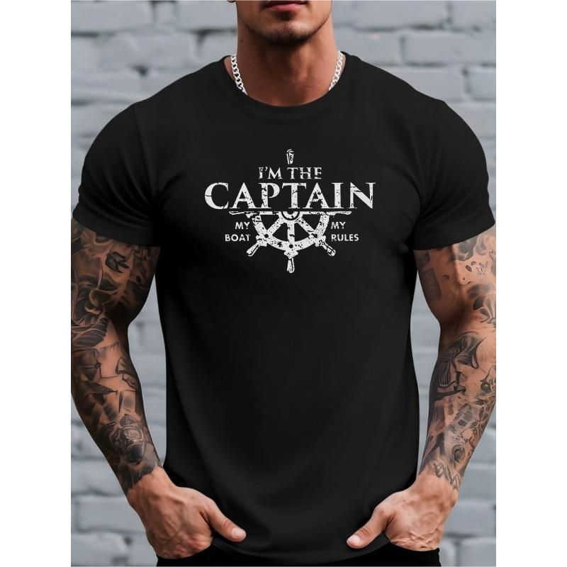 European sizes Men s I Am the Captain Nautical Style Printed T-Shirt, Helm Sailboat Themed Top, Fun Sailor Slogan Print, Breathable Crew Neck 4XL чорний
European sizes Men s I Am the Captain Nautical Style Printed T-Shirt, Helm Sailboat Themed Top, Fun Sailor Slogan Print, Breathable Crew Neck 4XL чорний