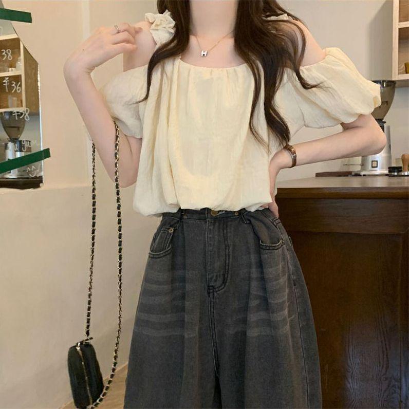 Французский стиль Топ-майка на одно плечо с коротким рукавом для женщин Летний топ с открытыми плечами L абрикосовый
Французский стиль Топ-майка на одно плечо с коротким рукавом для женщин Летний топ с открытыми плечами L абрикосовый