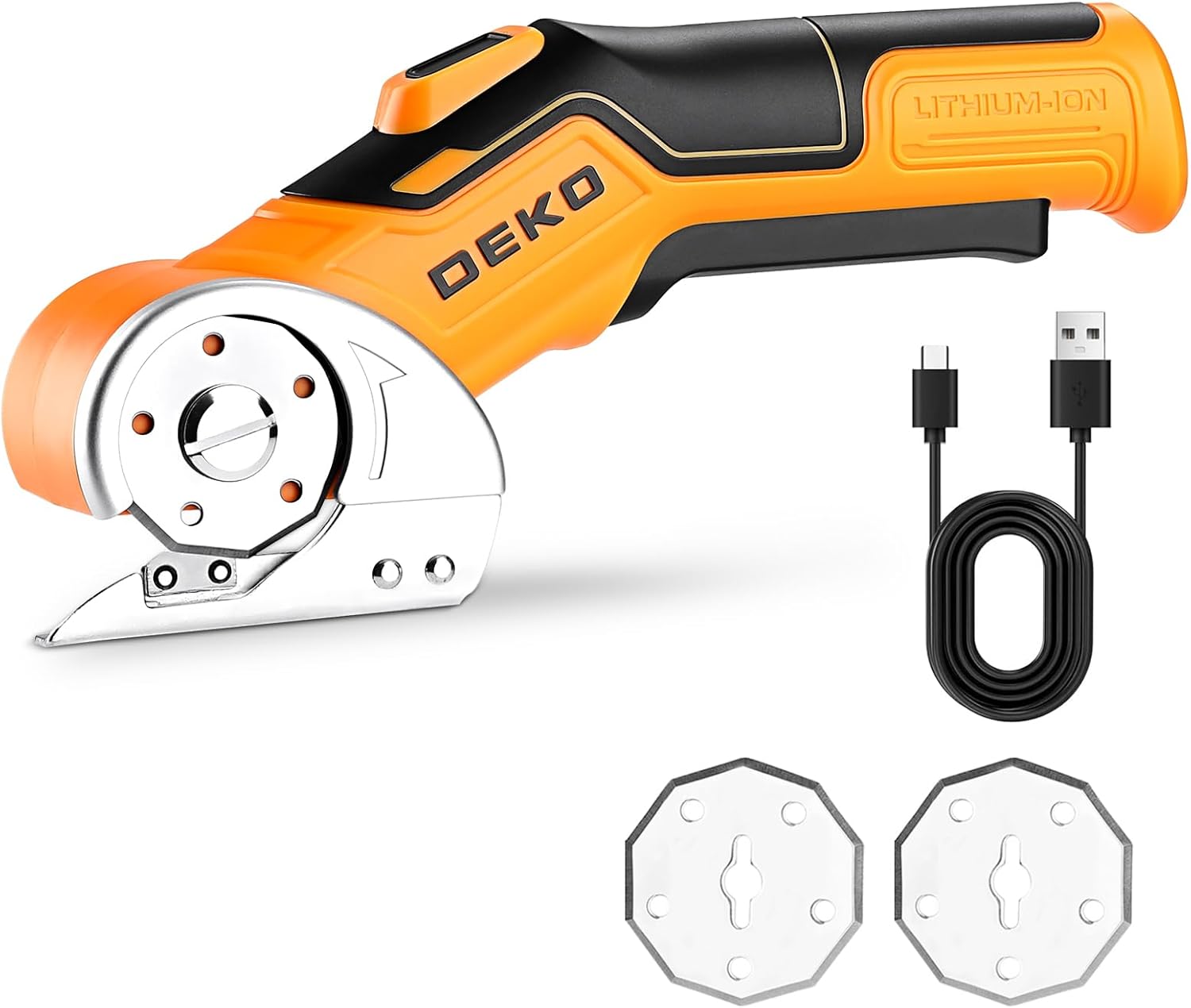 DEKOPRO Professional 3.7 V Electric Sewing Scissors – Multifunctional Electric Scissors – Powerful Cardboard Cutter for Fabric, жёлтый
DEKOPRO Professional 3.7 V Electric Sewing Scissors – Multifunctional Electric Scissors – Powerful Cardboard Cutter for Fabric, жёлтый