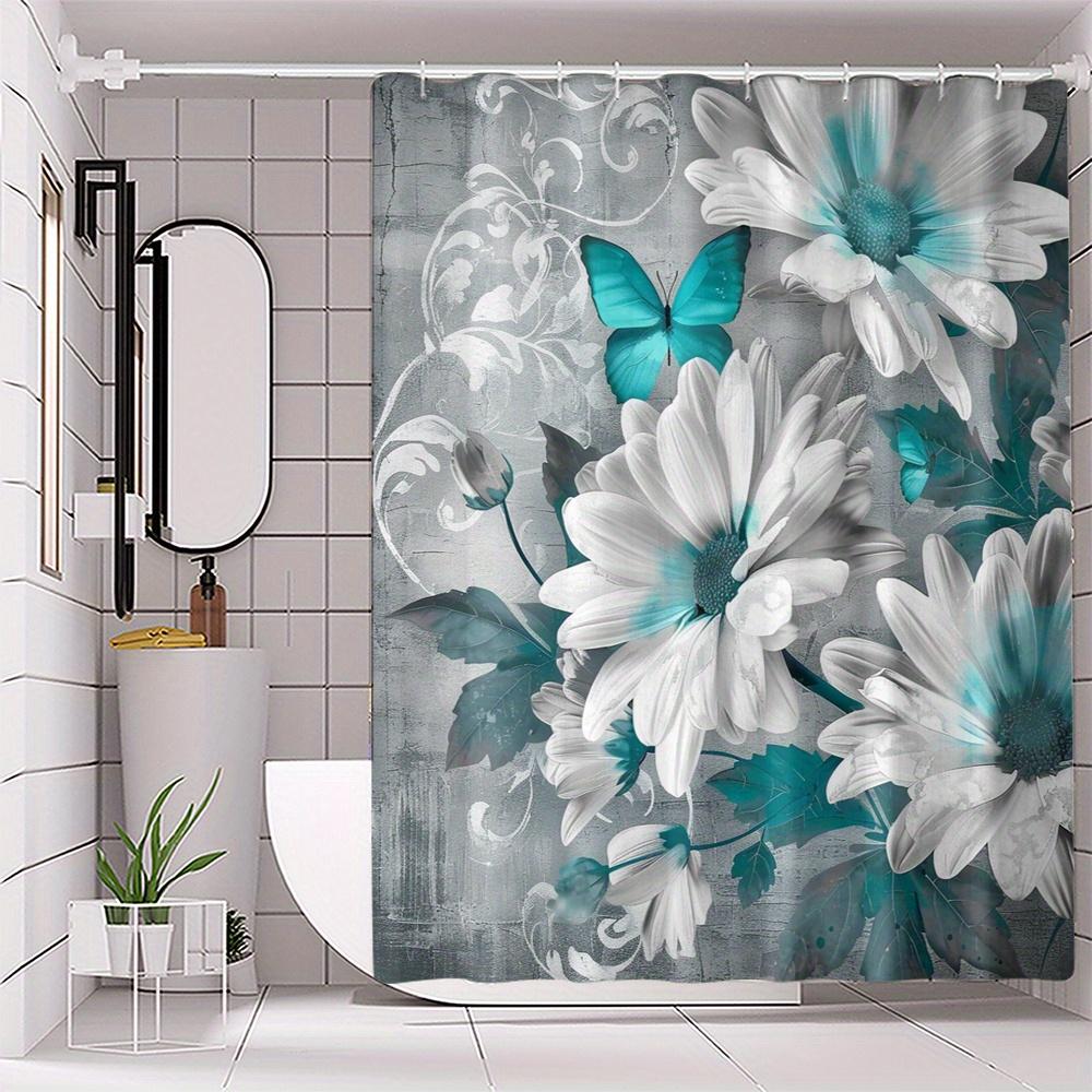 1Pc Flower And Butterfly Pattern Shower Curtain, Polyester Fabric, Machine Washable, Suitable For Bathroom Decoration W60H190(CM)-1 Pcs
1Pc Flower And Butterfly Pattern Shower Curtain, Polyester Fabric, Machine Washable, Suitable For Bathroom Decoration W60H190(CM)-1 Pcs