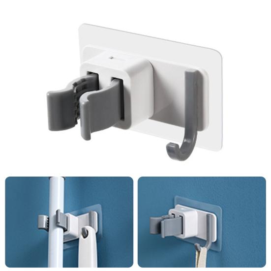 Держатель для швабры Компактная самоклеящаяся подставка для метлы Настенный зажим для швабры с крючком для ванной комнаты и кухни
Держатель для швабры Компактная самоклеящаяся подставка для метлы Настенный зажим для швабры с крючком для ванной комнаты и кухни