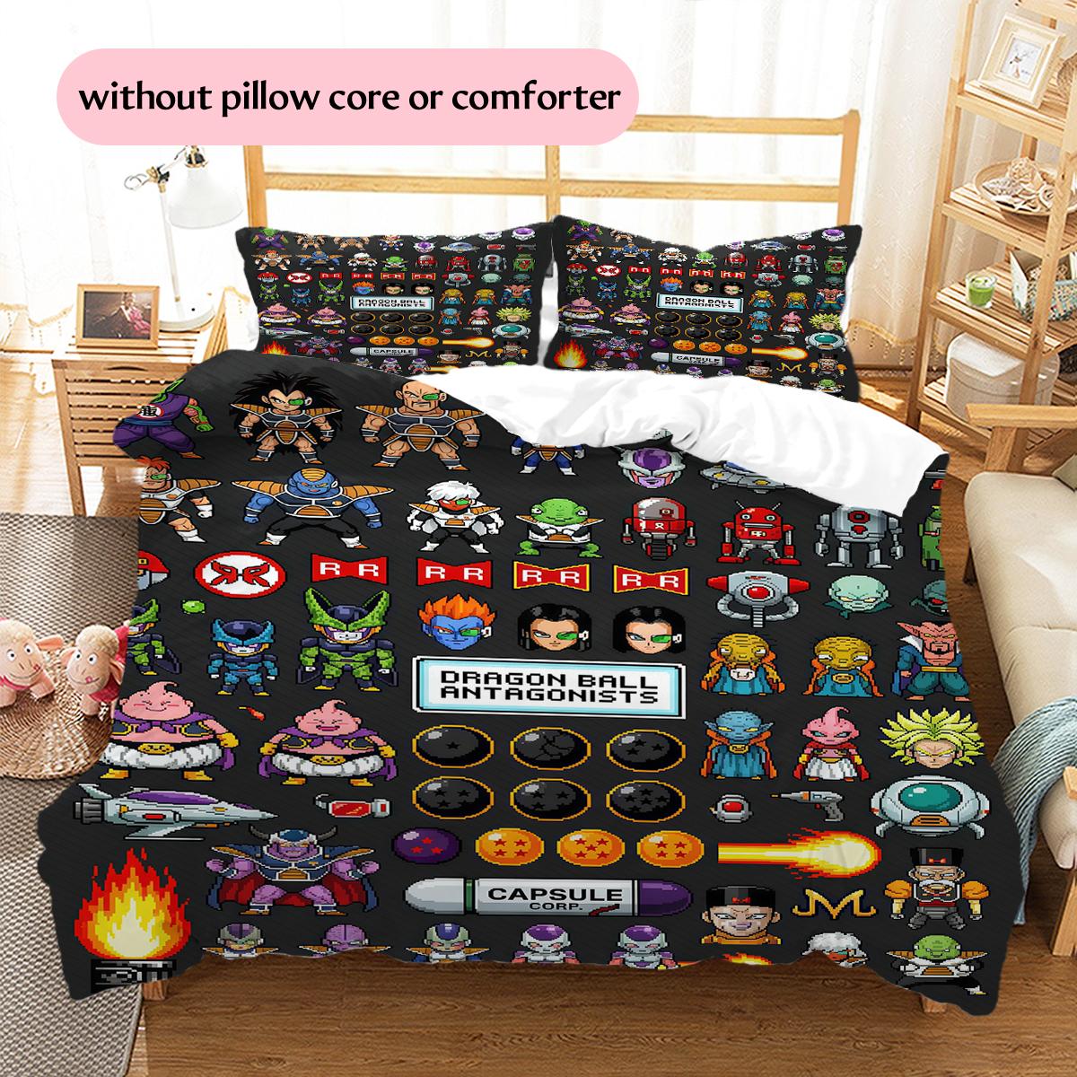Dragon Ball Chibi Pixel Pattern Bedding Home Decoration Festival Gift (1 * duvet cover + 2 * pillowcase, without core) 135x200cm
Dragon Ball Chibi Pixel Pattern Bedding Home Decoration Festival Gift (1 * duvet cover + 2 * pillowcase, without core) 135x200cm