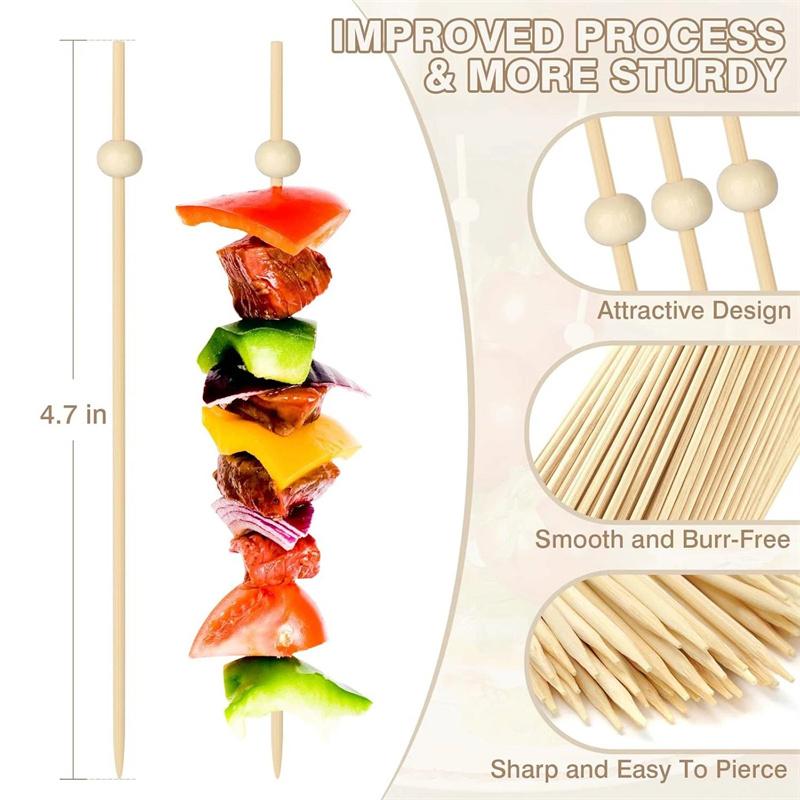 TS 100Pcs new Bamboo Fruit Fork Cocktail Prikker Skewers Disposable Fruit Fork Cocktail Prikkers Forks Food Picks Wedding Party
TS 100Pcs new Bamboo Fruit Fork Cocktail Prikker Skewers Disposable Fruit Fork Cocktail Prikkers Forks Food Picks Wedding Party