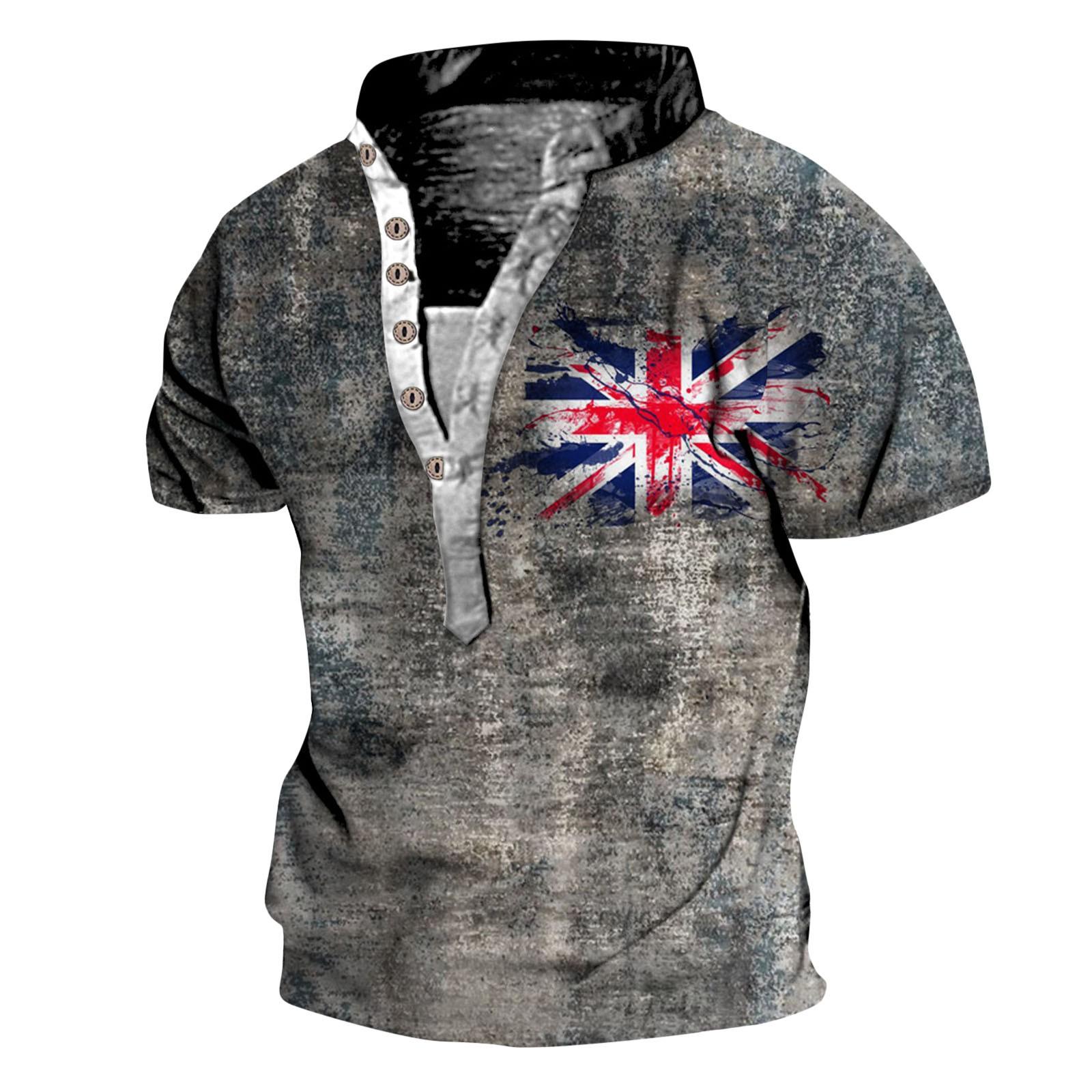 Мужская винтажная футболка с коротким рукавом и принтом на открытом воздухе, дышащая футболка с v-образным вырезом и короткими рукавами на пуговицах XXXL
Мужская винтажная футболка с коротким рукавом и принтом на открытом воздухе, дышащая футболка с v-образным вырезом и короткими рукавами на пуговицах XXXL