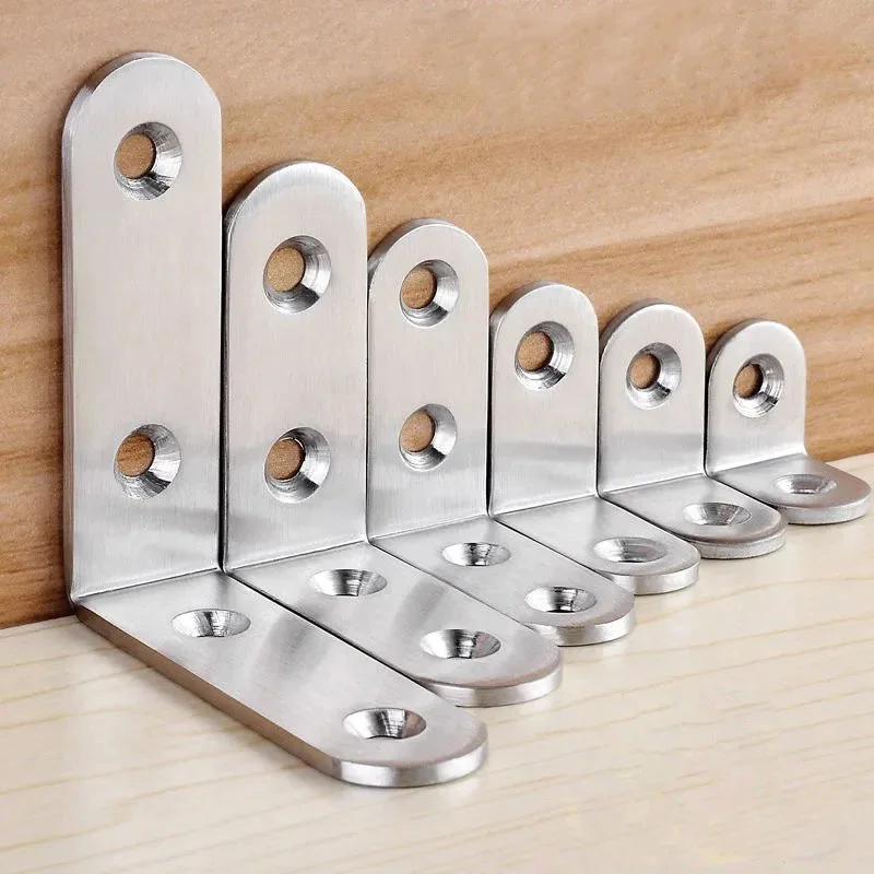 Stainless Steel Corner Bracket L Right Angle Connector Brackets Furniture Cabinet Fastener Corner Brace Shelf Support with Screw
Stainless Steel Corner Bracket L Right Angle Connector Brackets Furniture Cabinet Fastener Corner Brace Shelf Support with Screw