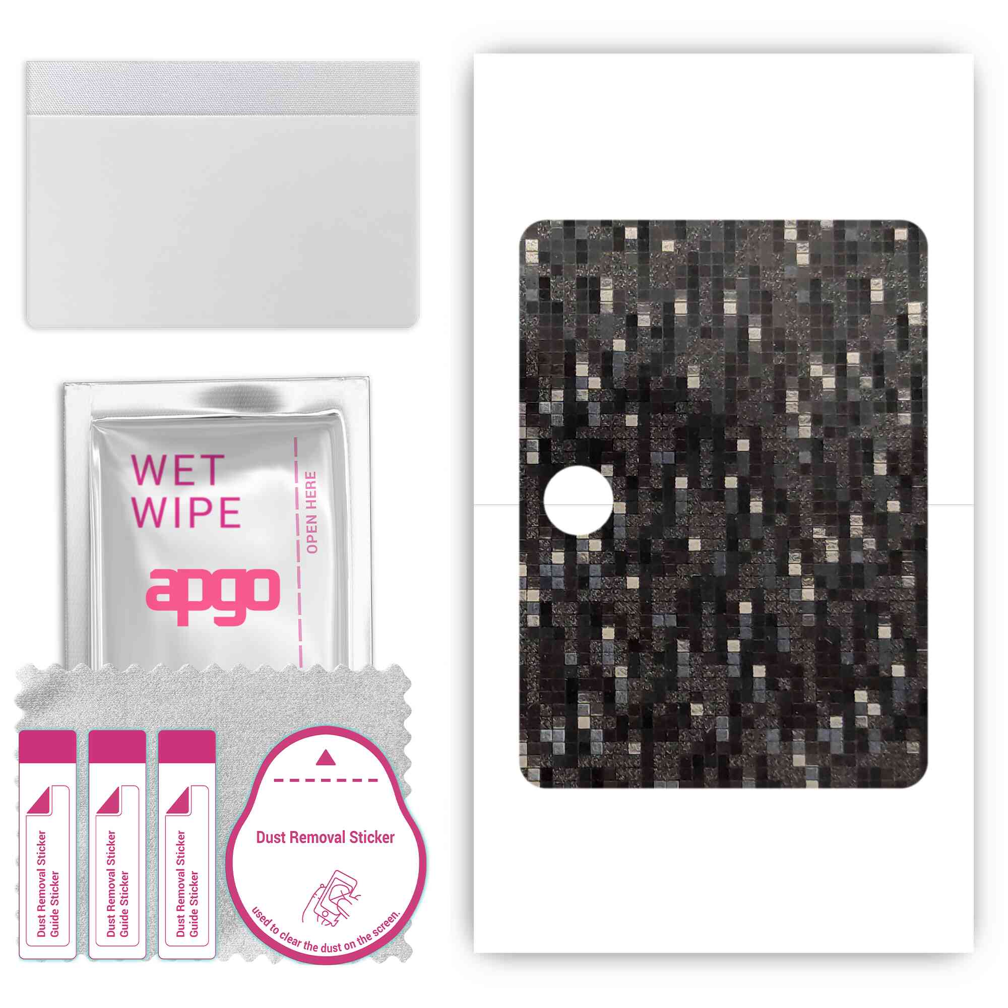 apgo Protective Skin Sticker for the back compatible with Oppo Pad 2, Wrap Film, Foil, Vinyl - Pattern Carbon Black Pixel
apgo Protective Skin Sticker for the back compatible with Oppo Pad 2, Wrap Film, Foil, Vinyl - Pattern Carbon Black Pixel