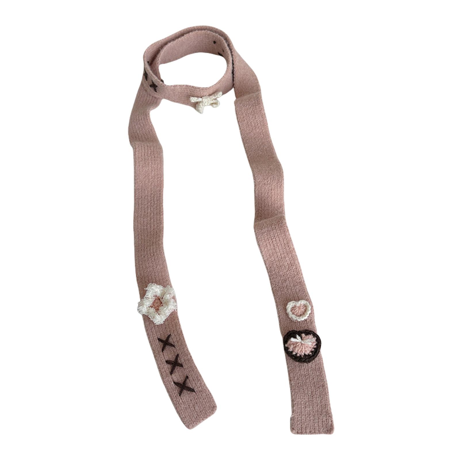 Women Skinny Scarf Flower Choker Thin Knit Belt Long Tie Scarf Bag Handle Wrap Choker Elegant Scarf Decoration розовый
Women Skinny Scarf Flower Choker Thin Knit Belt Long Tie Scarf Bag Handle Wrap Choker Elegant Scarf Decoration розовый