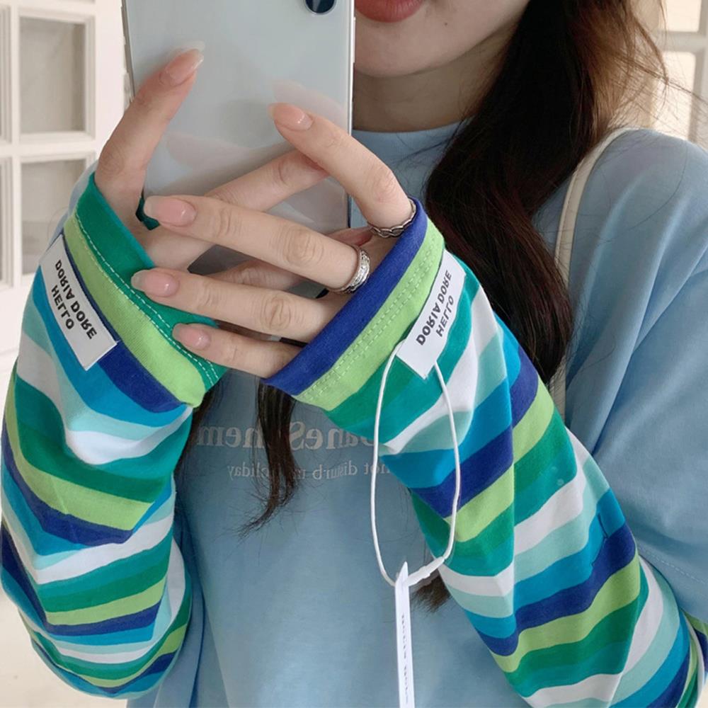 HOT Women Soft Cotton Stripe Loose Arm Protection Sunscreen Ice Silk Gloves Driving UV Protection Ice Sleeves Summer Cool Sleeve королівський синій колір
HOT Women Soft Cotton Stripe Loose Arm Protection Sunscreen Ice Silk Gloves Driving UV Protection Ice Sleeves Summer Cool Sleeve королівський синій колір