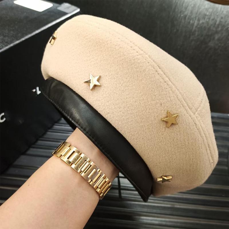 New wind star willow nail beret women s autumn and winter versatile woolen fashion painter s hat shows the face small bud hat M(56-58cm)
New wind star willow nail beret women s autumn and winter versatile woolen fashion painter s hat shows the face small bud hat M(56-58cm)