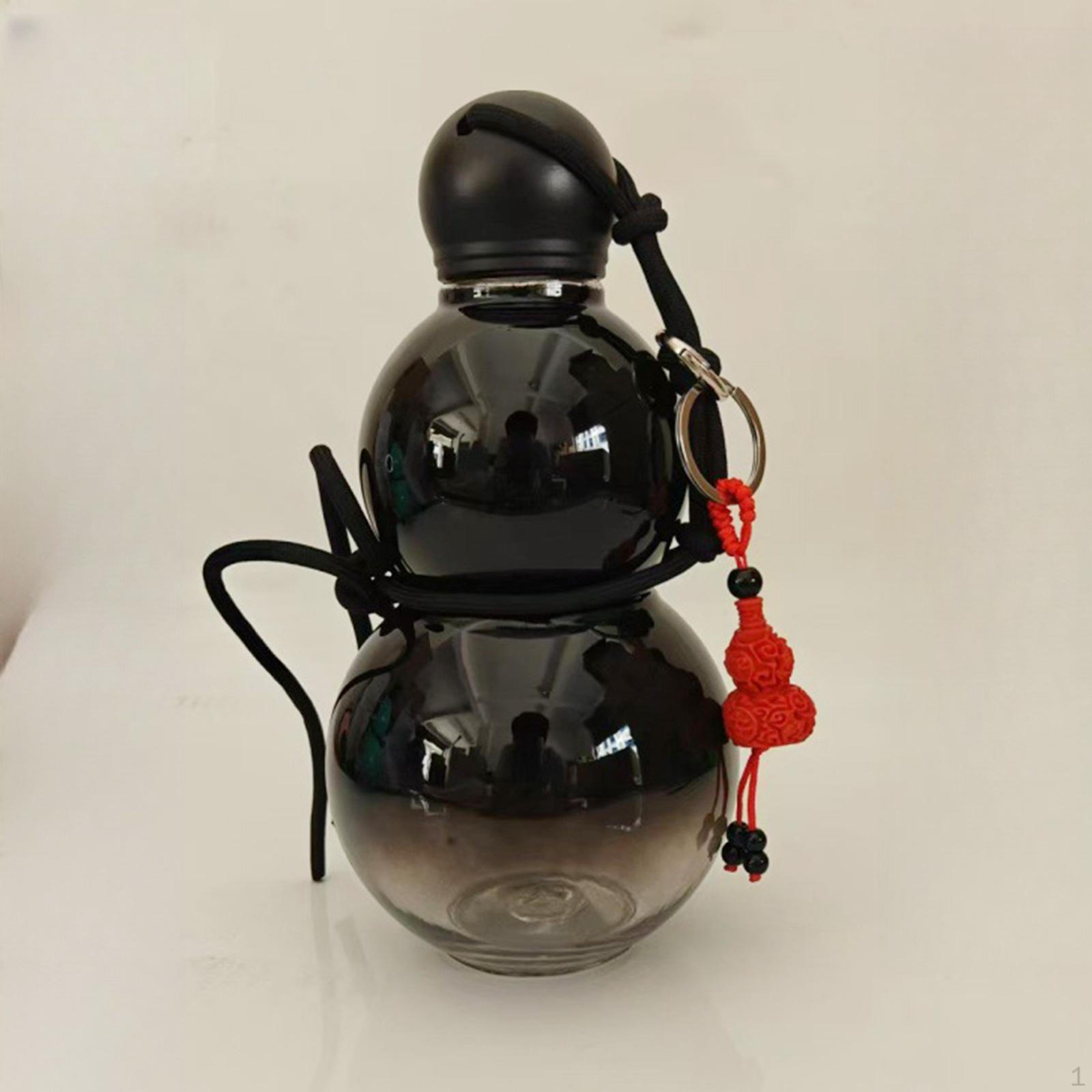 Спортивная бутылка для воды в форме тыквы с китайской завинчивающейся крышкой для переноски в путешествии чёрный
Спортивная бутылка для воды в форме тыквы с китайской завинчивающейся крышкой для переноски в путешествии чёрный