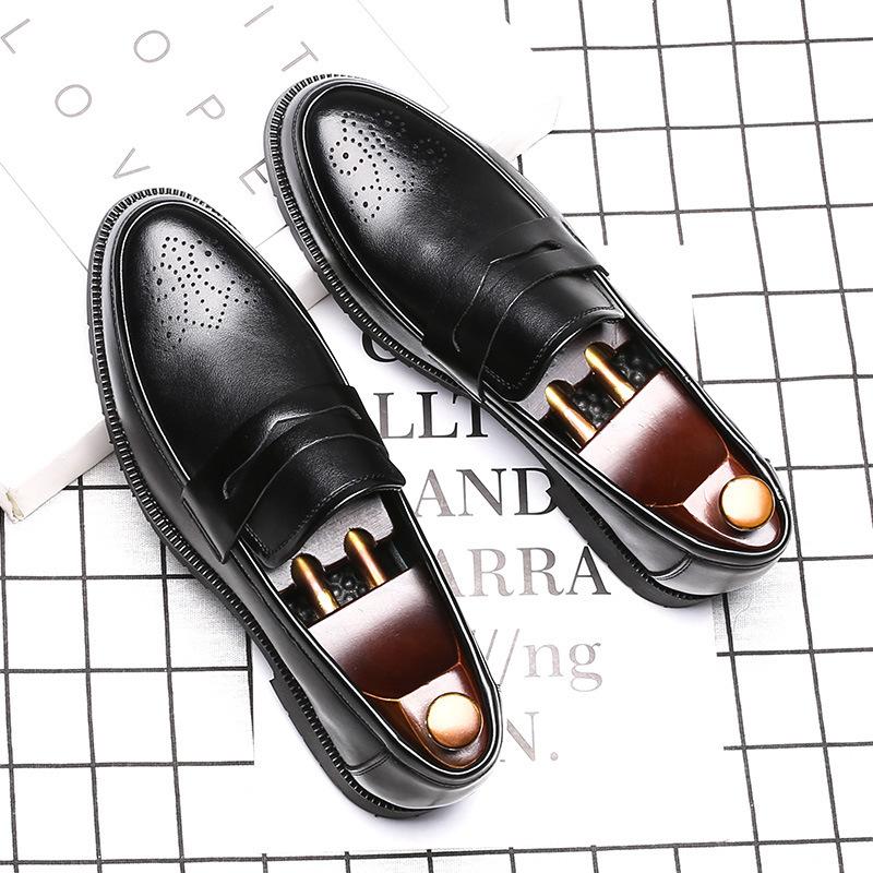 Lazy pedal large size leather shoes men s business dress Korean version of leather shoes 38 чёрный
Lazy pedal large size leather shoes men s business dress Korean version of leather shoes 38 чёрный