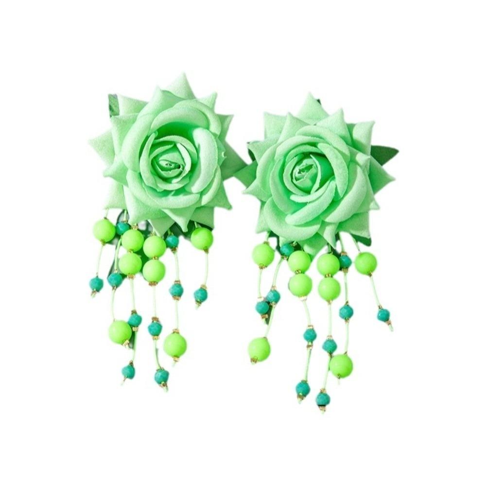 Beads Tassel Faux Rose Earrings Bohemian Style Drop Earrings Fashion Women Jewelry Daily зелений
Beads Tassel Faux Rose Earrings Bohemian Style Drop Earrings Fashion Women Jewelry Daily зелений