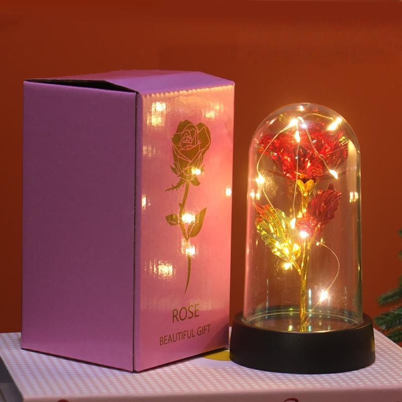 Rose LED Light Artificial Rose Flowers Valentines Day Gift for Girlfriend Eternal Foil Flower Wedding Decor Christmas Gifts червоний
Rose LED Light Artificial Rose Flowers Valentines Day Gift for Girlfriend Eternal Foil Flower Wedding Decor Christmas Gifts червоний