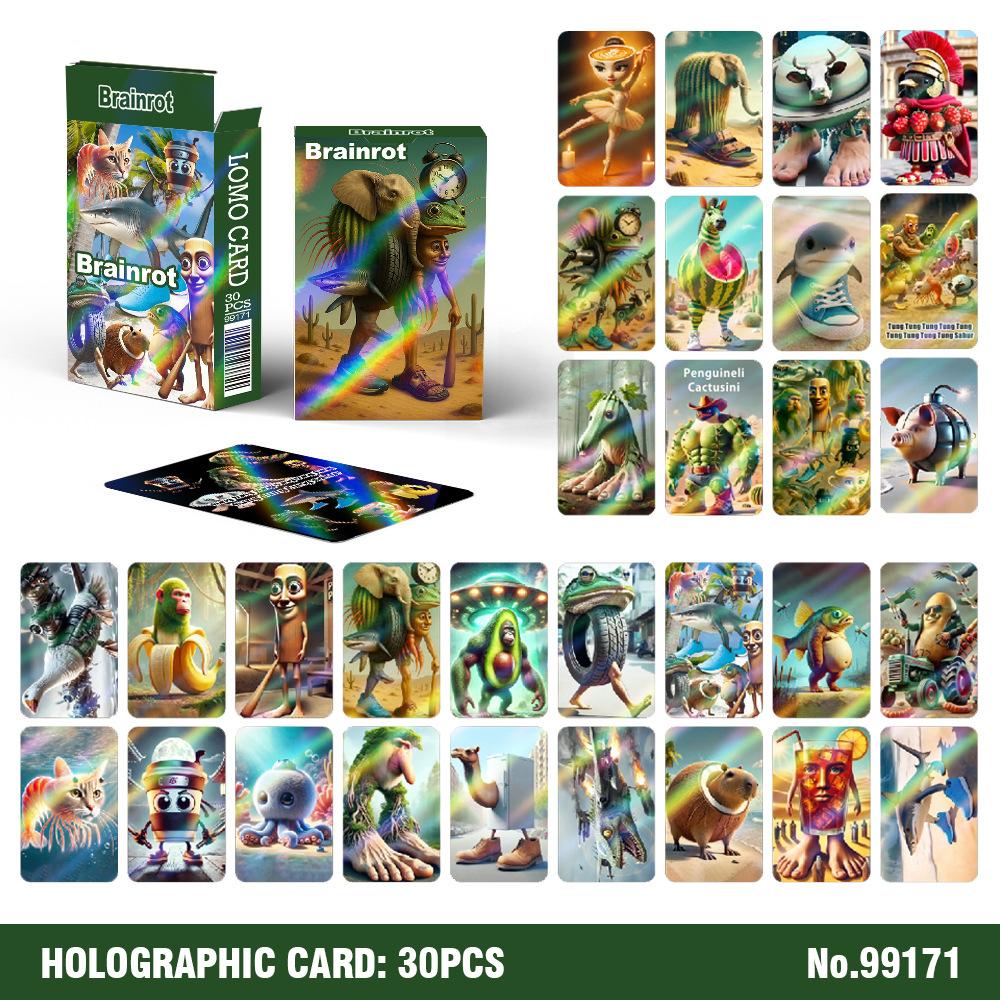 30PCS Tung Tung Tung Sahur Tralalero Tralala Card Game Toy Italian Brainrot Classic of Mountains and Seas Card Laser Lomo Cards
30PCS Tung Tung Tung Sahur Tralalero Tralala Card Game Toy Italian Brainrot Classic of Mountains and Seas Card Laser Lomo Cards