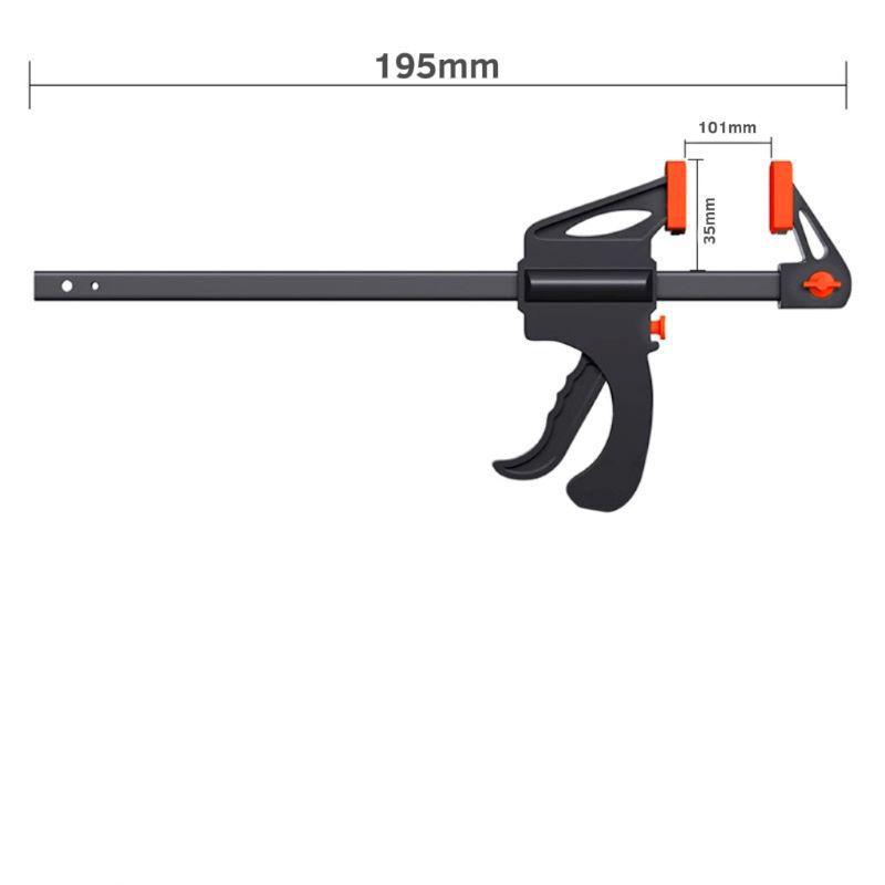 Adjustable Nylon Woodworking F-Clamp: Strong Quick-Fix Right Angle Plate
Adjustable Nylon Woodworking F-Clamp: Strong Quick-Fix Right Angle Plate