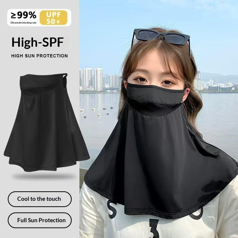 Summer Sunscreen Ice Silk Mask Neck Uv Protection Face Cover Sunscreen Face With Brim Outdoor Cycling Sun Protection Hats Caps
Summer Sunscreen Ice Silk Mask Neck Uv Protection Face Cover Sunscreen Face With Brim Outdoor Cycling Sun Protection Hats Caps