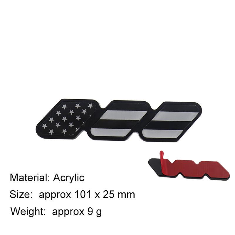 3 Colors US flag Grille Badge Tri Colors Emblem For Tacoma Tundra 4Runner Highlander Rav4 CHR Strip Air Inlet Auto Car Accessories sticker-black
3 Colors US flag Grille Badge Tri Colors Emblem For Tacoma Tundra 4Runner Highlander Rav4 CHR Strip Air Inlet Auto Car Accessories sticker-black