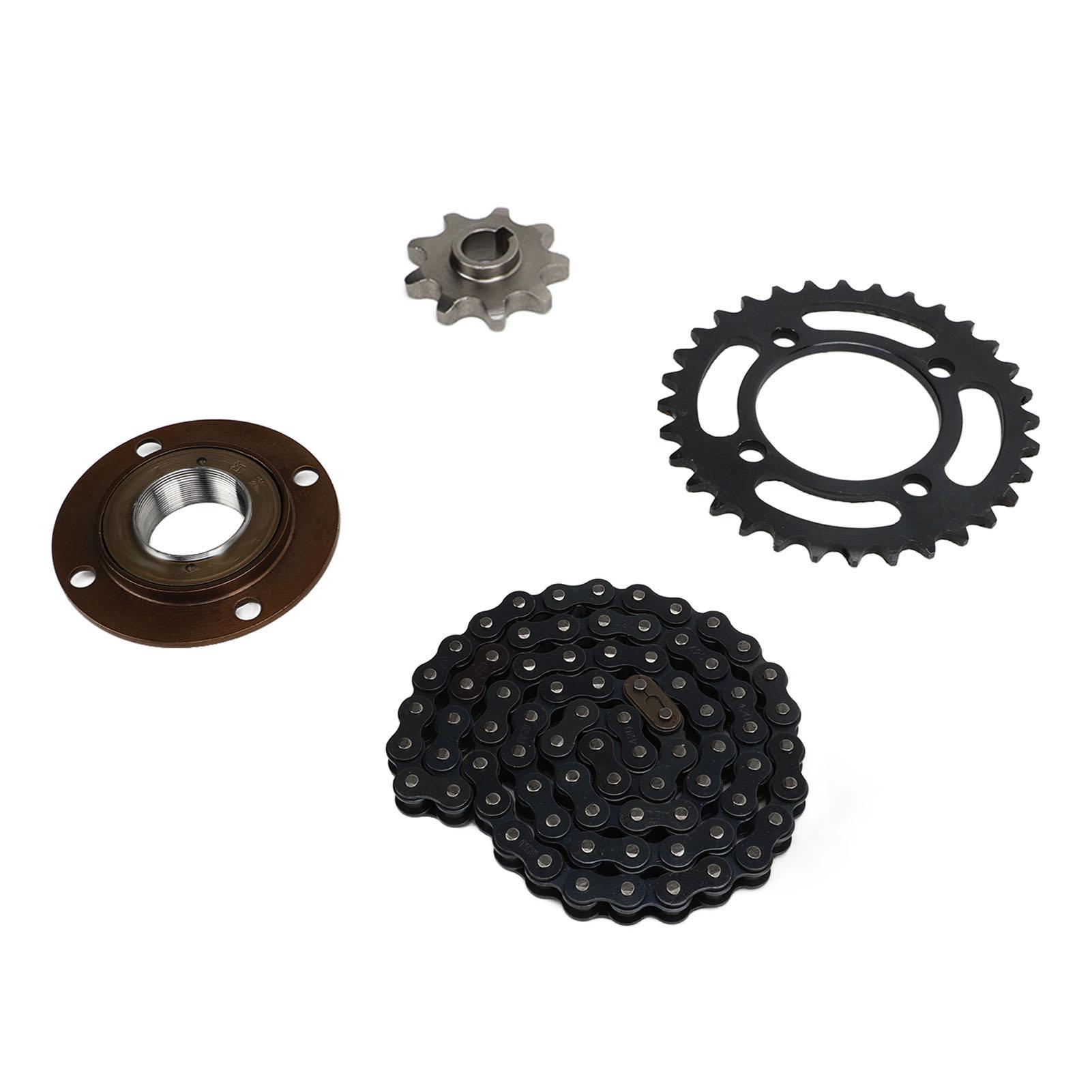 420 Chain Sprocket Kit Aluminum Alloy 32T Chainring Toothless Freewheel 9T Sprocket Drive Set for Bike Scooter
420 Chain Sprocket Kit Aluminum Alloy 32T Chainring Toothless Freewheel 9T Sprocket Drive Set for Bike Scooter