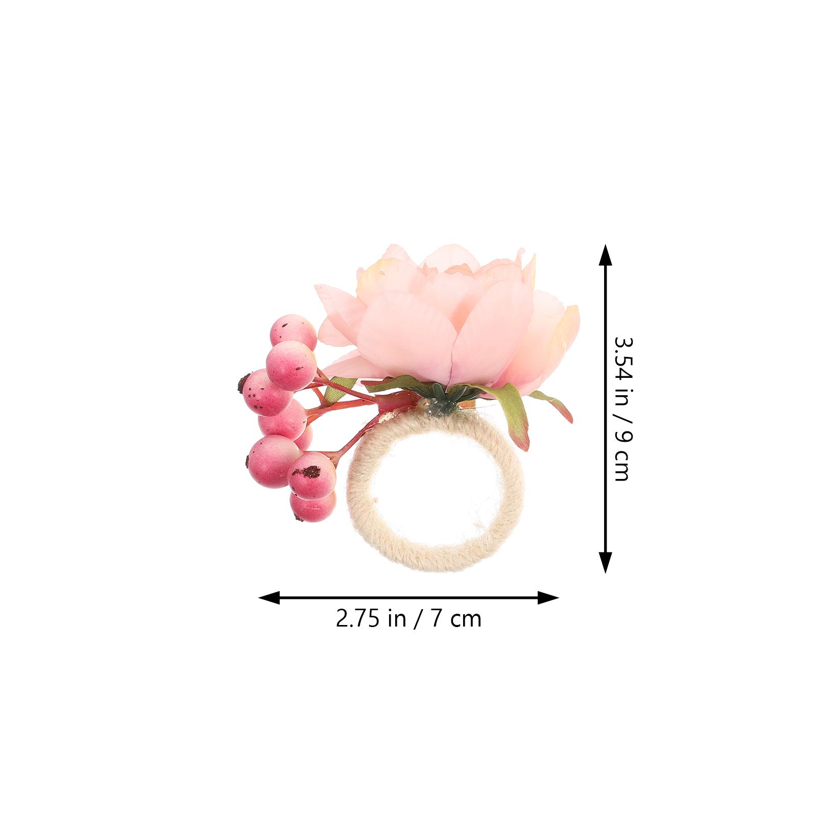 2pcs Rings Flower Napkin Holder Decorative Table Napkin Buckle For Dining Wedding Party Hotel Use Artificial Peach Blossom рожевий
2pcs Rings Flower Napkin Holder Decorative Table Napkin Buckle For Dining Wedding Party Hotel Use Artificial Peach Blossom рожевий