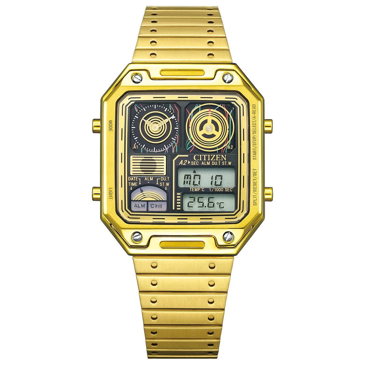 CITIZEN Record Label RECORD LABEL Thermosensor Star Wars Specific Store Limited STAR WARS Special Model Watch THERMO SENSOR C-3PO JG2123-59E
CITIZEN Record Label RECORD LABEL Thermosensor Star Wars Specific Store Limited STAR WARS Special Model Watch THERMO SENSOR C-3PO JG2123-59E
