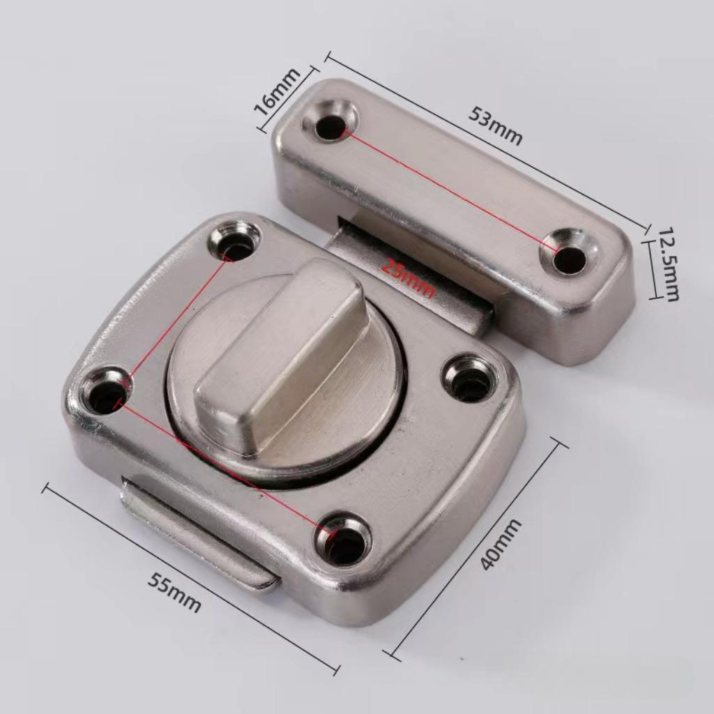 Ночной замок с двухсторонним поворотным замком безопасности, болт, ригельный замок, прочный поворотный дверной замок для туалета серебряный
Ночной замок с двухсторонним поворотным замком безопасности, болт, ригельный замок, прочный поворотный дверной замок для туалета серебряный