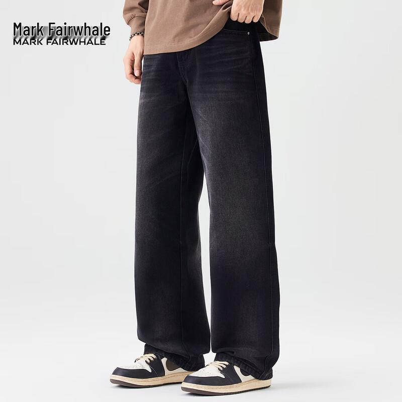 Мужские джинсы Mark Fairwhale в американском ретро-стиле, выстиранные черные, свободного прямого кроя 34
Мужские джинсы Mark Fairwhale в американском ретро-стиле, выстиранные черные, свободного прямого кроя 34