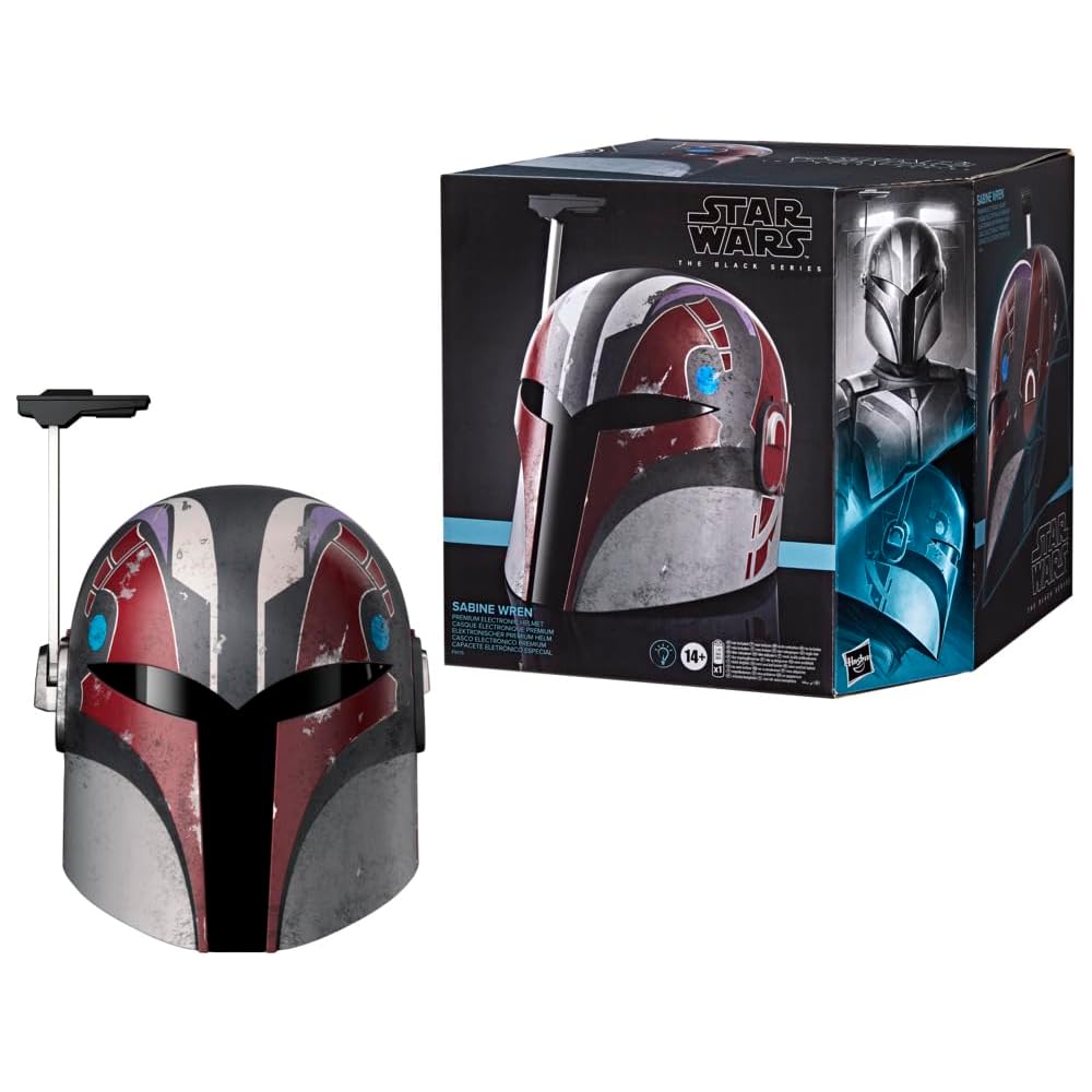 Hasbro Star Wars Black Series Sabine Wren Premium Electronic Helmet with Advanced LED Effects for Ages 14 and Up
Hasbro Star Wars Black Series Sabine Wren Premium Electronic Helmet with Advanced LED Effects for Ages 14 and Up