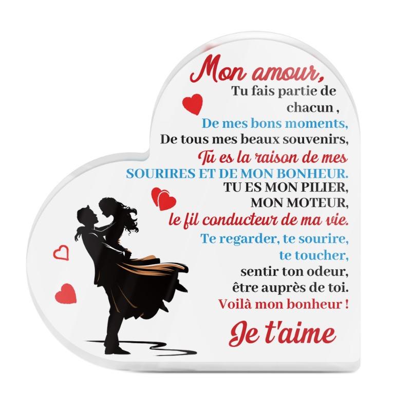 Love Heart Sign - Modern Tabletop Decor with My Love Phrase for Valentine s Wedding Gift, Romantic Home Farmhouse Decoration, Wedding Anniversary & 10*10cm
Love Heart Sign - Modern Tabletop Decor with My Love Phrase for Valentine s Wedding Gift, Romantic Home Farmhouse Decoration, Wedding Anniversary & 10*10cm