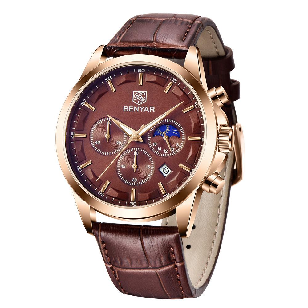 Watch Men S Quartz Watch Multifunctional Timing Fashion Waterproof Luminous Leather Trendy Men S Watch 5160
Watch Men S Quartz Watch Multifunctional Timing Fashion Waterproof Luminous Leather Trendy Men S Watch 5160