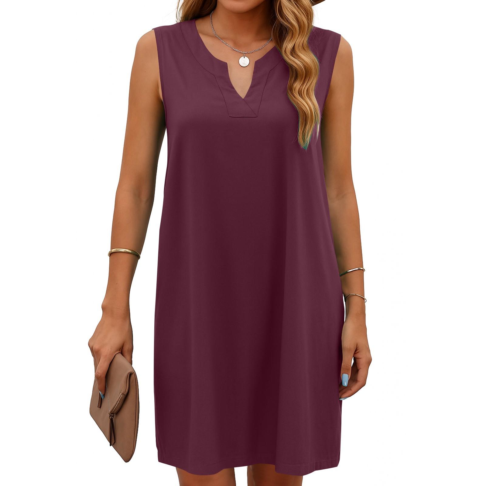 Women Casual Sleeveless Summer Dresses Spring Patchwork Boho Floral Cocktail Party Dress XL винний
Women Casual Sleeveless Summer Dresses Spring Patchwork Boho Floral Cocktail Party Dress XL винний