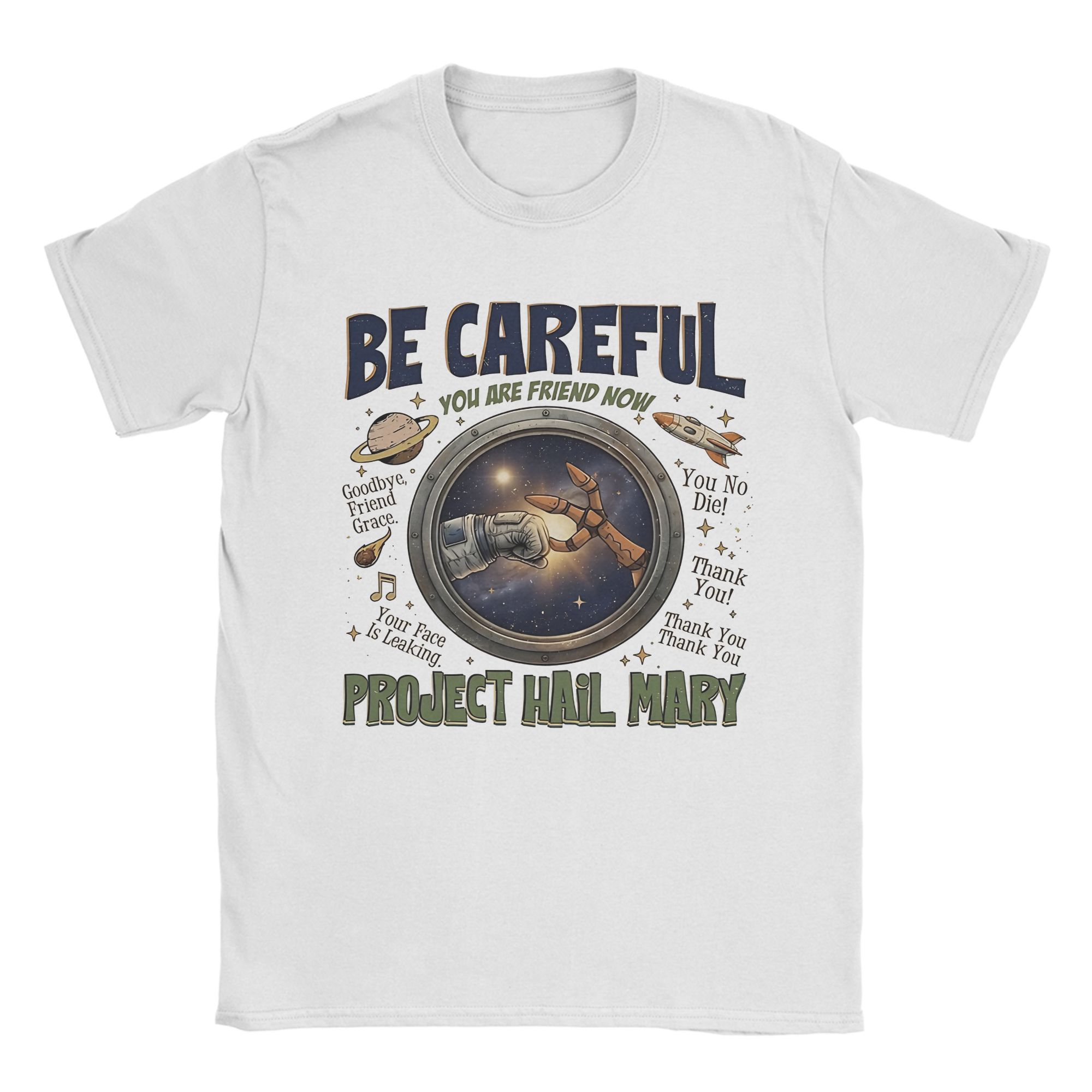 Project Hail Mary Be Careful You Are Friend Now Movie Quote T-Shirts Pure Cotton Tee Shirt for Adult Y2K Short Sleeve Top Tees 5XL різнокольоровий
Project Hail Mary Be Careful You Are Friend Now Movie Quote T-Shirts Pure Cotton Tee Shirt for Adult Y2K Short Sleeve Top Tees 5XL різнокольоровий