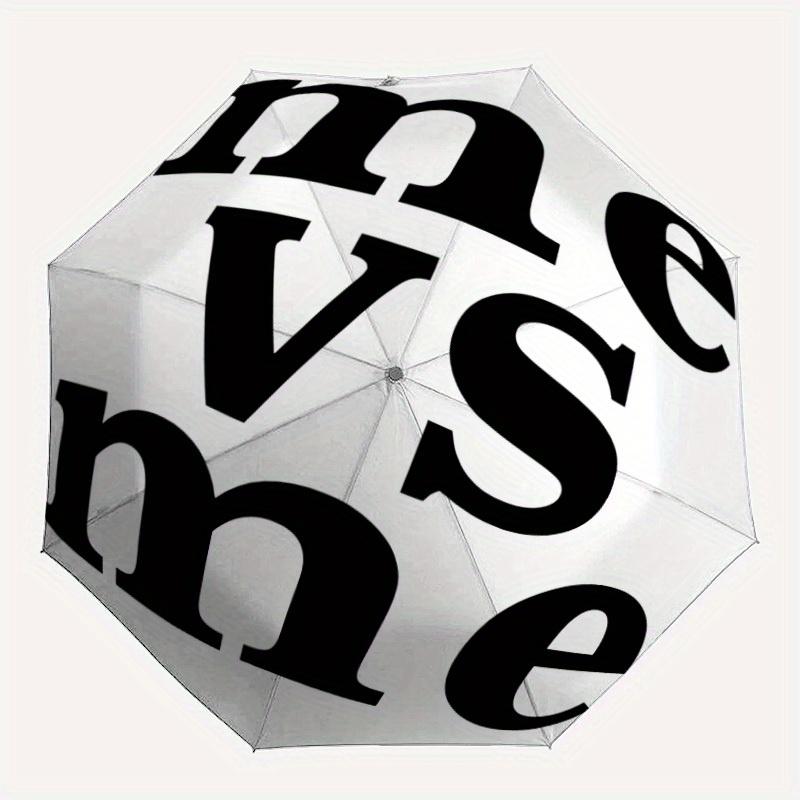 1pc Me VS Me Automatic Folding Umbrella, Portable & Foldable Design with 8 Ribs, Casual Outdoor Accessory yy250805091
1pc Me VS Me Automatic Folding Umbrella, Portable & Foldable Design with 8 Ribs, Casual Outdoor Accessory yy250805091
