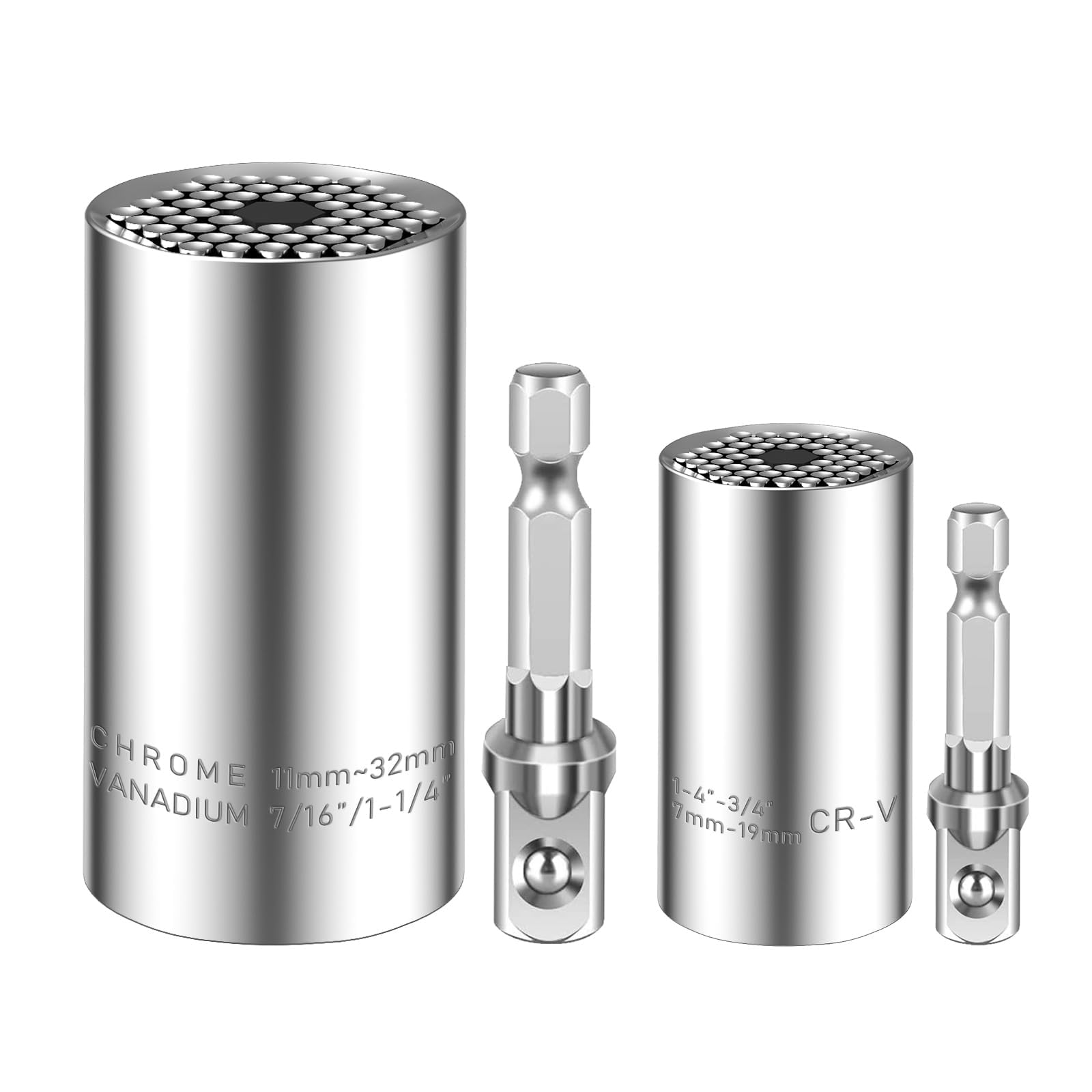 Spurtar Universal Socket Set of 2 with Versatile Socket for Maintenance and 54 Steel Compatible with Impact Drivers and Power Screwdrivers (11-32mm &
Spurtar Universal Socket Set of 2 with Versatile Socket for Maintenance and 54 Steel Compatible with Impact Drivers and Power Screwdrivers (11-32mm &