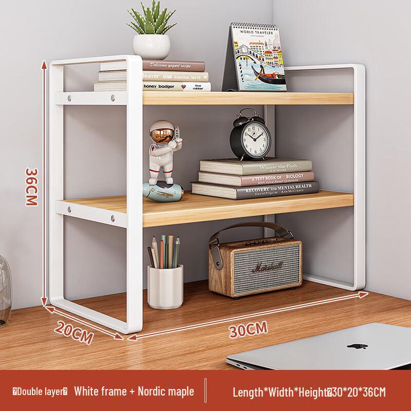 Double-Layer Desktop Organizer Shelf
Double-Layer Desktop Organizer Shelf