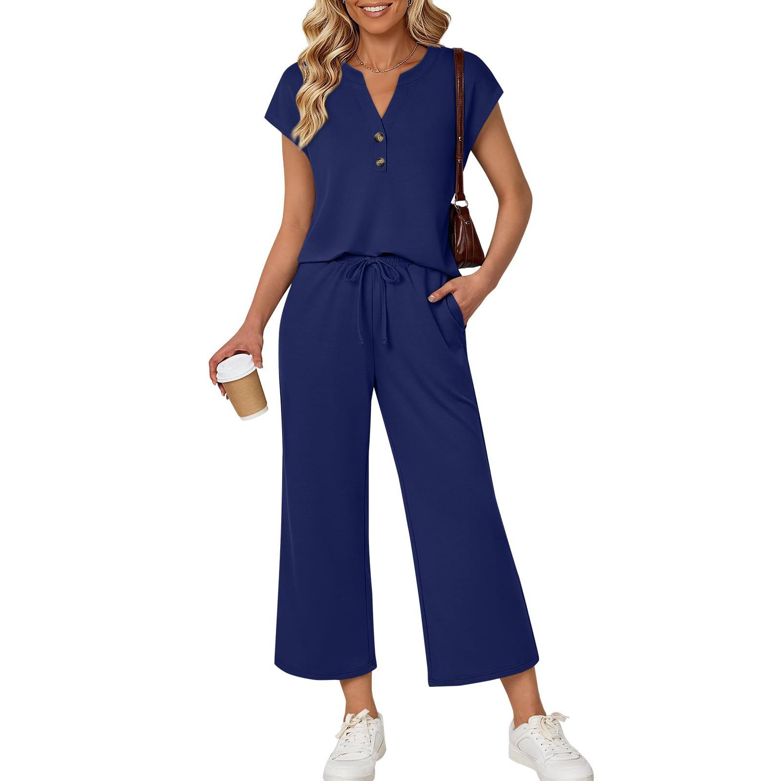 Women Elastic High Waist Pant Casual Fit Wide Leg Long Pants +Tops S
Women Elastic High Waist Pant Casual Fit Wide Leg Long Pants +Tops S