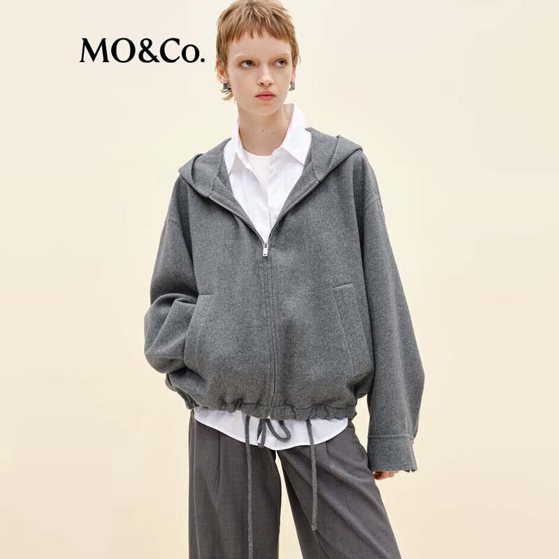 MO&Co. Women s Hooded Double-Faced Wool Sporty Jacket M
MO&Co. Women s Hooded Double-Faced Wool Sporty Jacket M