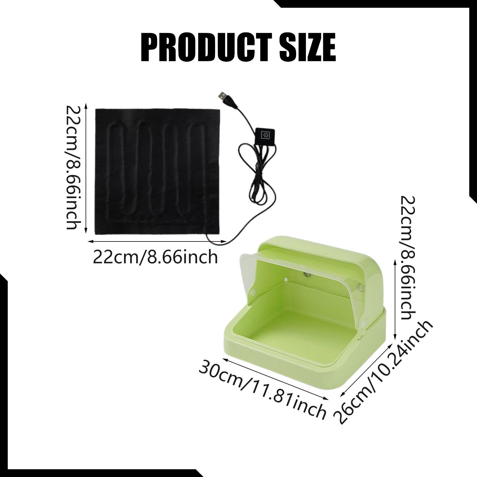 Bird Incubator Brooding Box with Heating Pad Chick Warmer 3 Temperature Nesting Box for Poultry Parrots Ducklings Habitat зелений
Bird Incubator Brooding Box with Heating Pad Chick Warmer 3 Temperature Nesting Box for Poultry Parrots Ducklings Habitat зелений