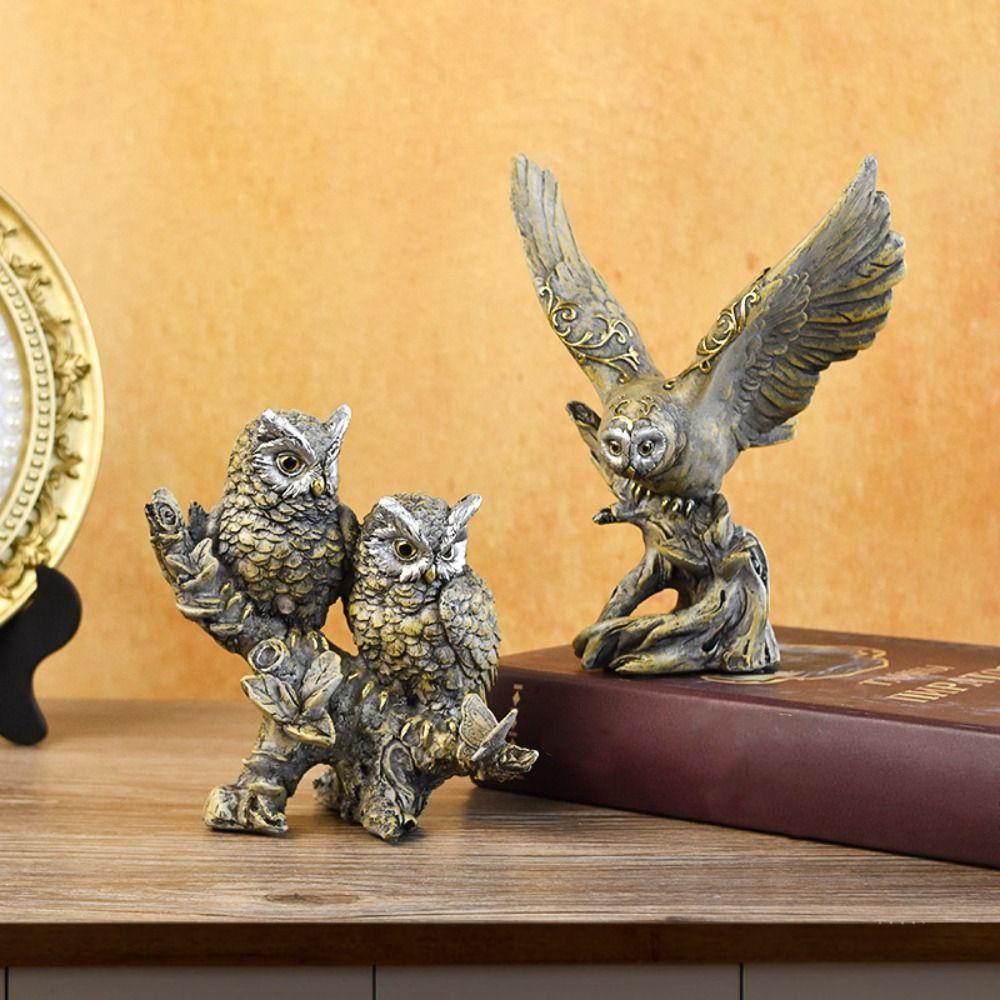 Resin Animal Statue Cute Miniature Figurine Sculpture Micro Landscape Owl Ornament TV Cabinet Style 1
Resin Animal Statue Cute Miniature Figurine Sculpture Micro Landscape Owl Ornament TV Cabinet Style 1